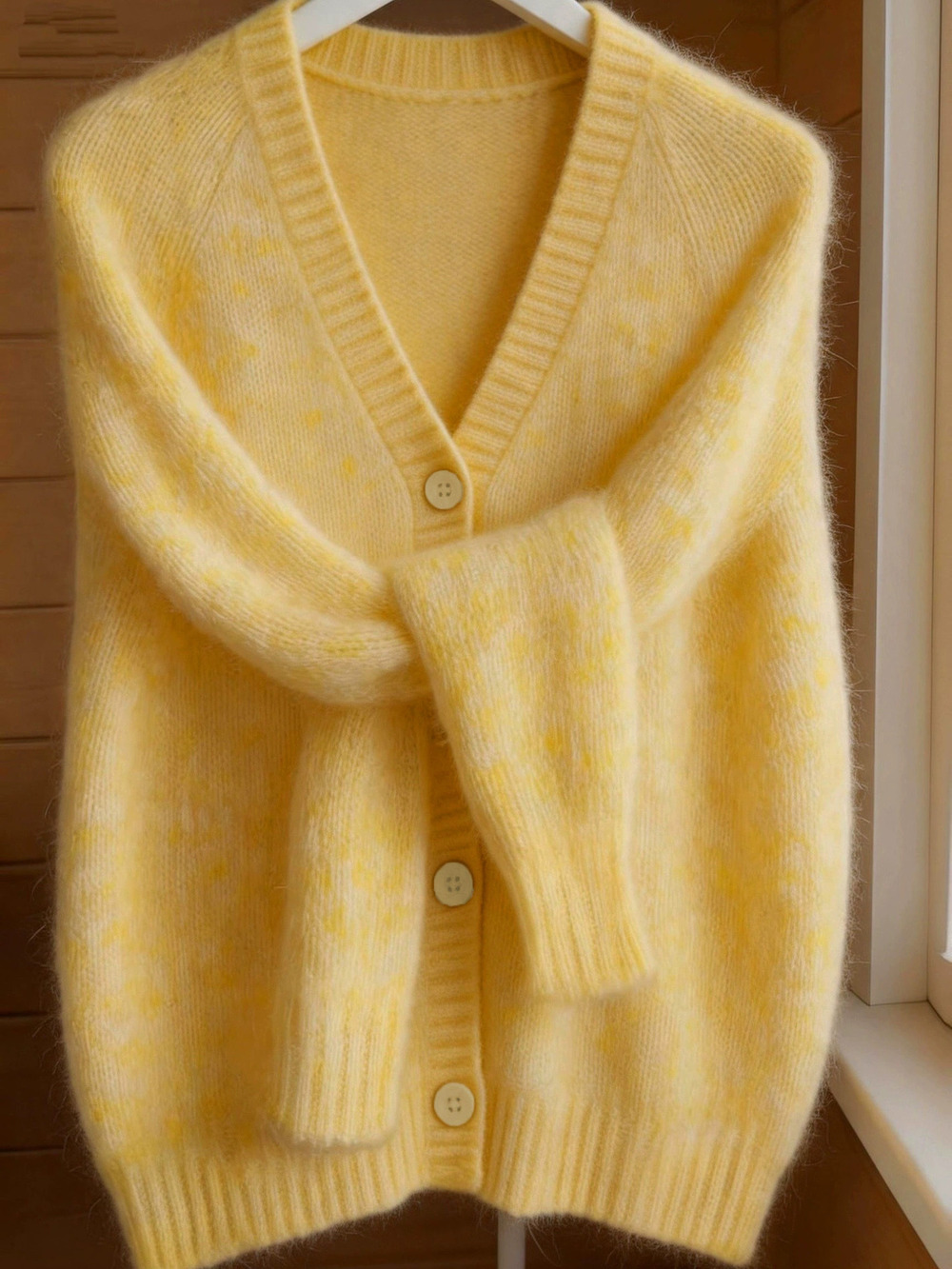 ZARA Womens Oversized Solid Knit Cardigan Sweater Fall Winter Loose
